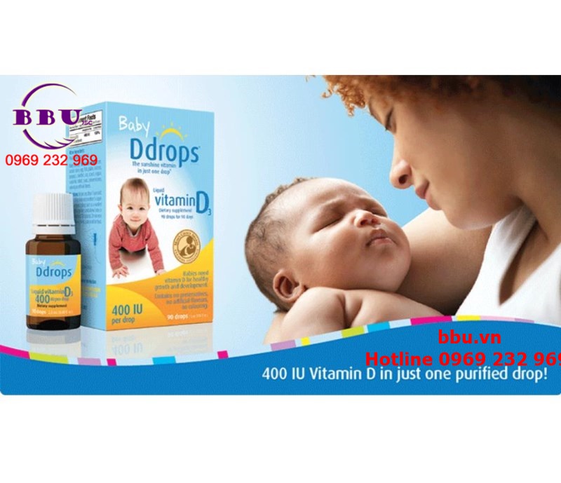 Baby D drops Vitamin D3 cho trẻ sơ sinh