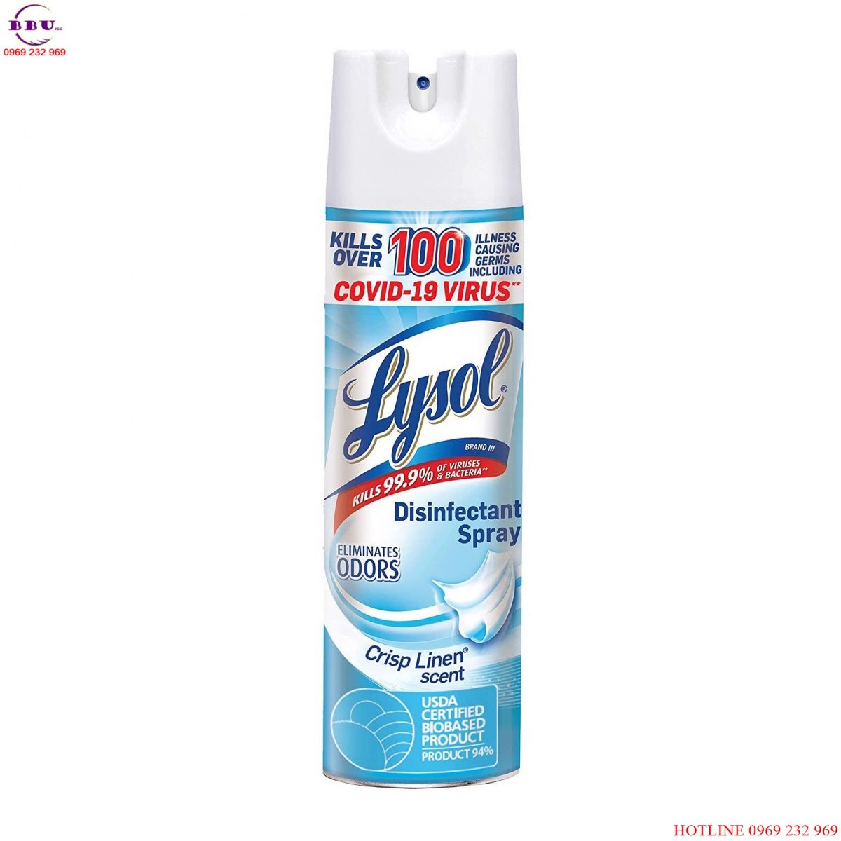 2 Chai Xịt Diệt Khuẩn Lysol Disinfectant Spray