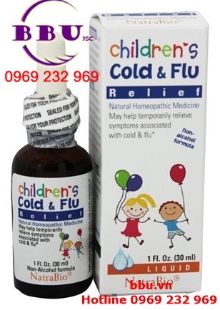 Thuốc Siro cảm cúm  Children Cold & Flu Relief Natrabio