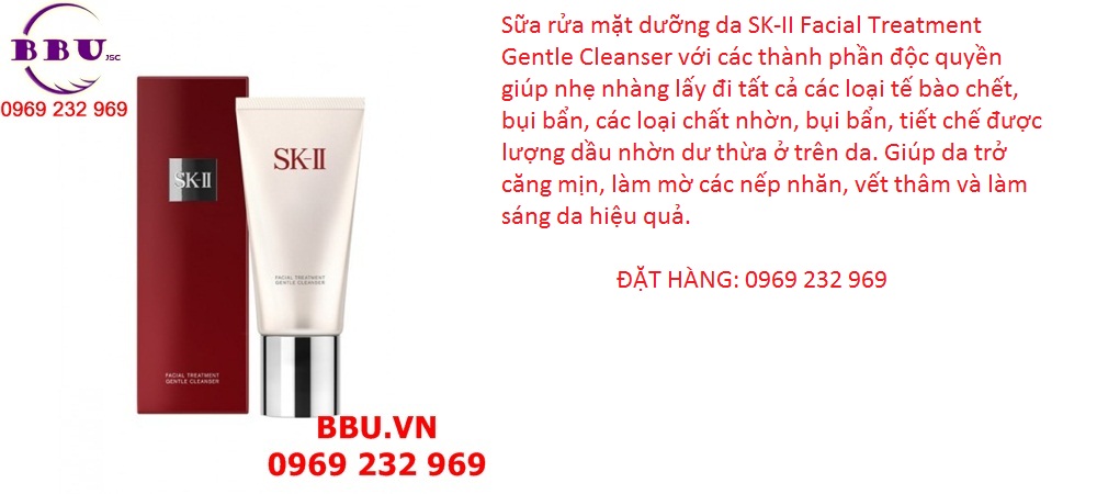 Sữa rửa mặt dưỡng da SK-II Facial Treatment Gentle Cleanser 120g của Nhật Bản