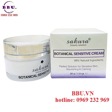 Kem dưỡng cho da nhạy cảm Sakura Botanical Sénitive Cream