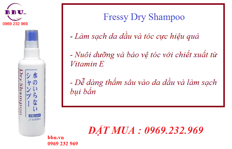Dầu gội khô Fressy Dry Shampoo