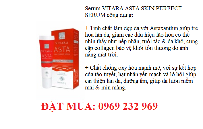 Serum ngăn trẻ hóa da ngăn ngừa lão hóa VITARA ASTA SKIN PERFECT SERUM