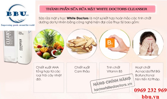Sữa Rửa Mặt Ngăn Ngừa Mụn White Doctors
