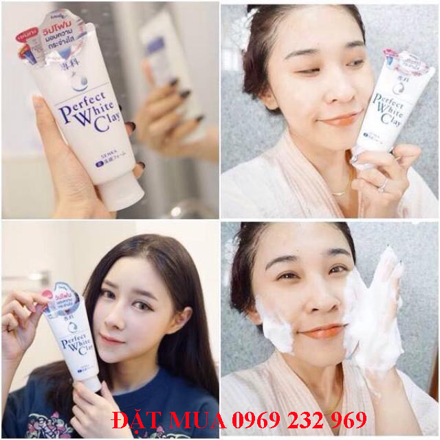 Sữa rửa mặt Shiseido Senka Perfect White Clay