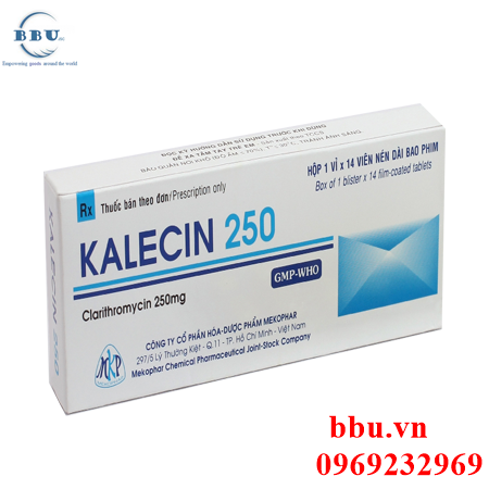 Thuốc kháng sinh điều trị viêm amidan, viêm xoang, viêm phổi Kalecin 250