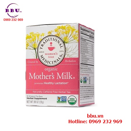 Trà lợi sữa Organic Mother Milk 28g của Mỹ