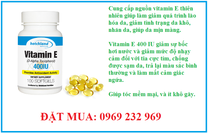 Viên uống Vitamin E 400 IU