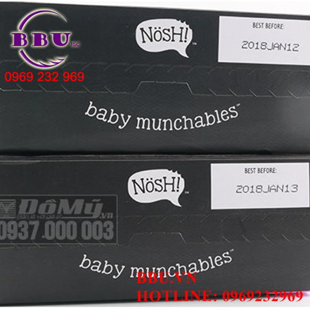 Bánh ăn dặm dành cho bé Baby Munchables Nosh 54g của Mỹ