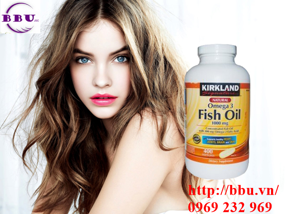 Dầu cá Kirkland Signature Omega-3 Fish Oil 400 viên 1000 mg 