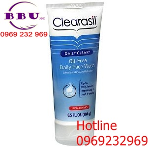 Sữa rửa mặt trị mụn Clearasil Daily Clear 192ml của Mỹ