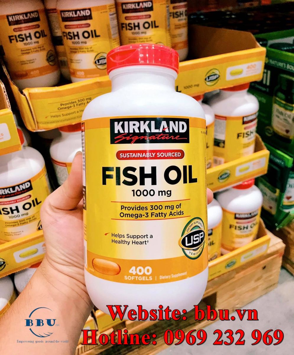 thành phần trong viên uống Fish Oil Kirkland 
