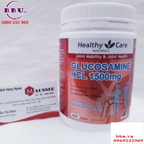 Review Viên Uống Bổ Xương Khớp Healthy Care Glucosamine HCL (1500mg X 400 Viên) 
