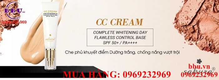 Kem trang điểm Sakura CC Cream Flawless Control Base