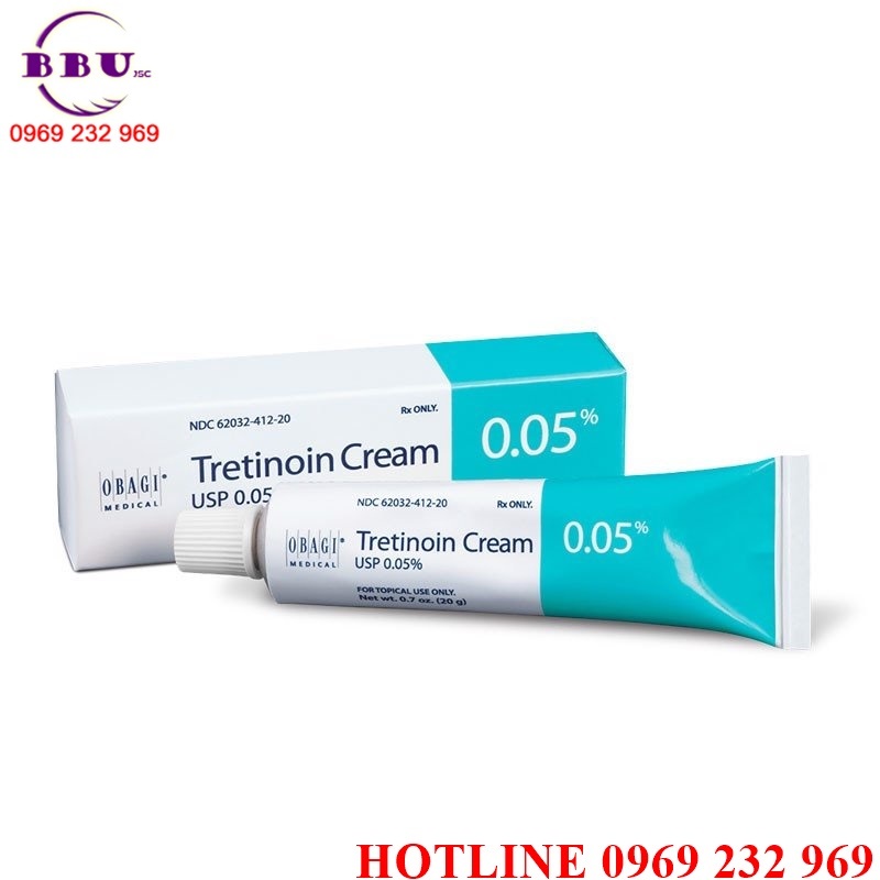 Phân phối sỉ Kem điều trị mụn, nám lão hoá da Tretinoin 0.05% giá tốt