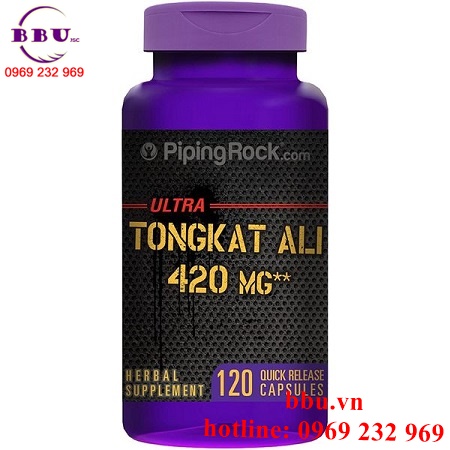 Viên uống tăng cường sinh lý Tongkat Ali 420mg hộp 120 viên của Mỹ