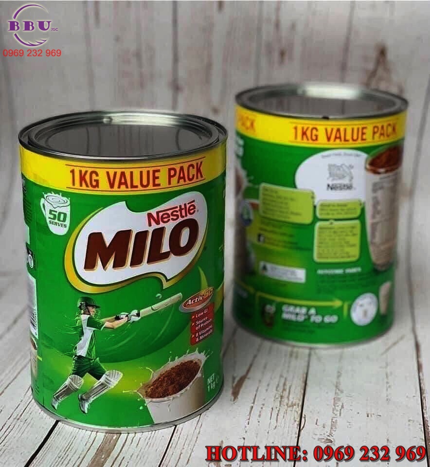 Chi tiết về sản phẩm sữa Milo Úc hộp 1kg