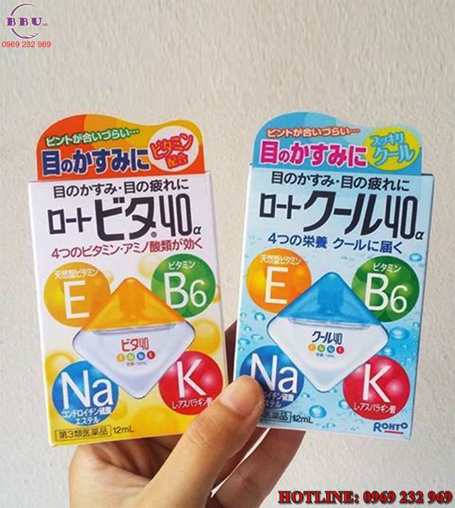 Chi tiết về sản phẩm thuốc Nhỏ Mắt V Rohto Vita Nhật Bản 