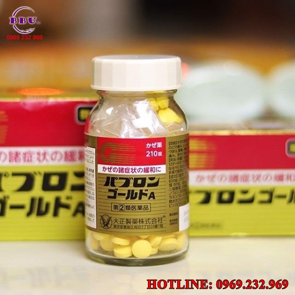 Thuốc trị cảm cúm Nhật Bản Taisho Pabron Gold
