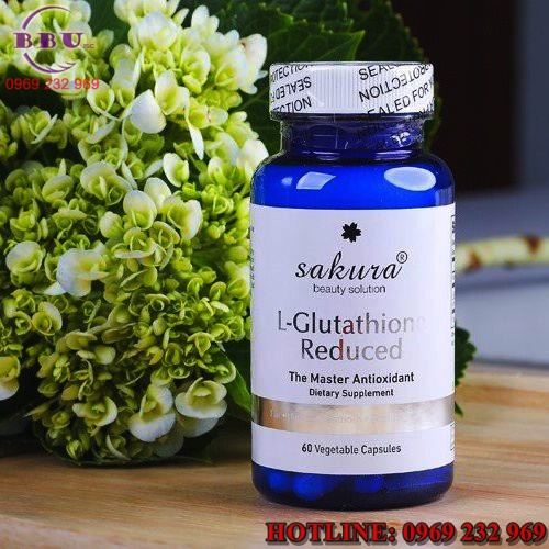 Viên trắng da chống lão hóa Sakura L-Glutathione Reduced