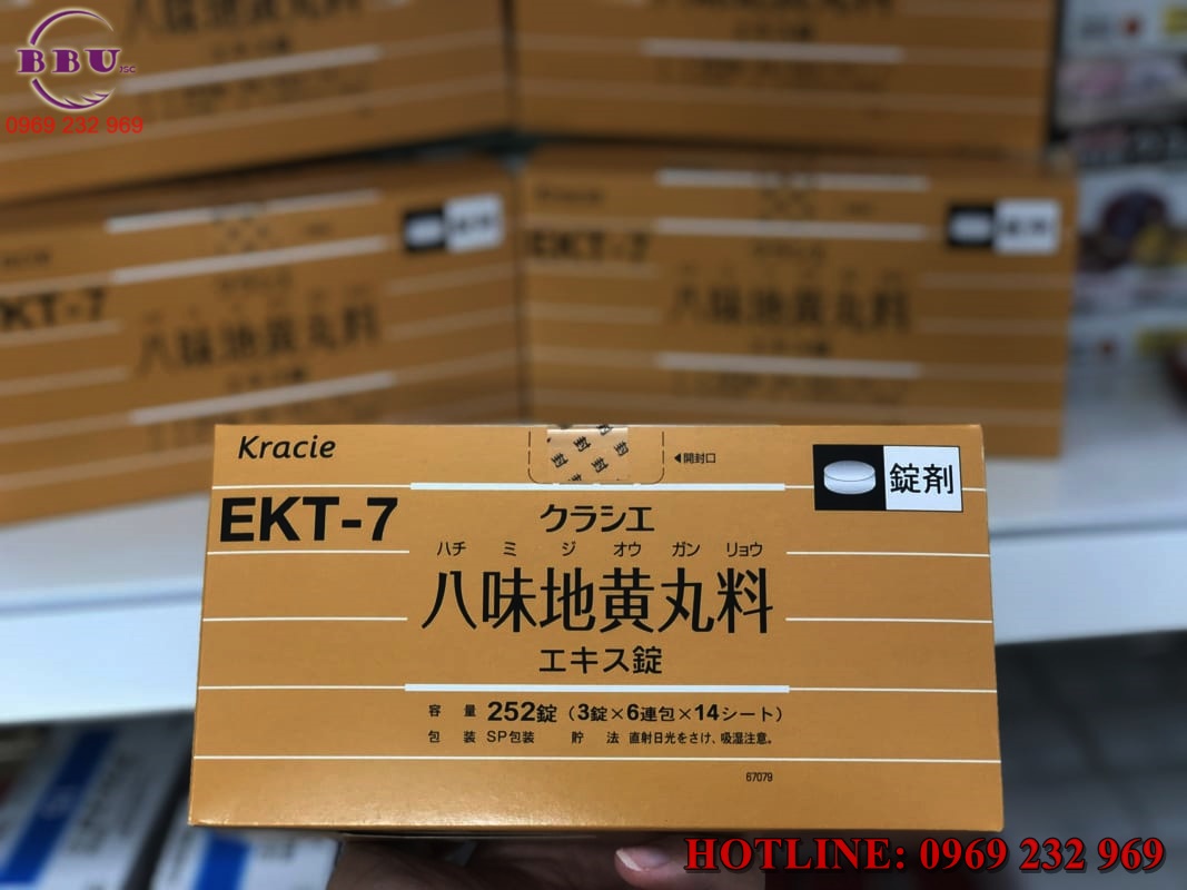 Viên uống bổ thận EKT-7 Kracie Hachimi Nhật Bản
