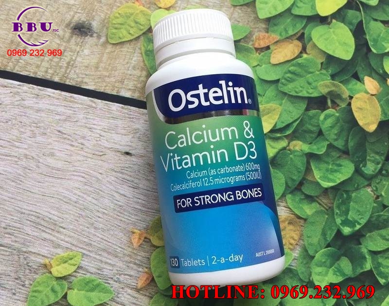 Viên Uống Canxi Cho Bà Bầu Ostelin Calcium & Vitamin D3
