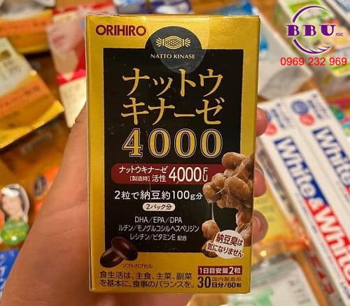 Viên uống hỗ trợ điều trị đột quỵ 4000 FU Orihiro