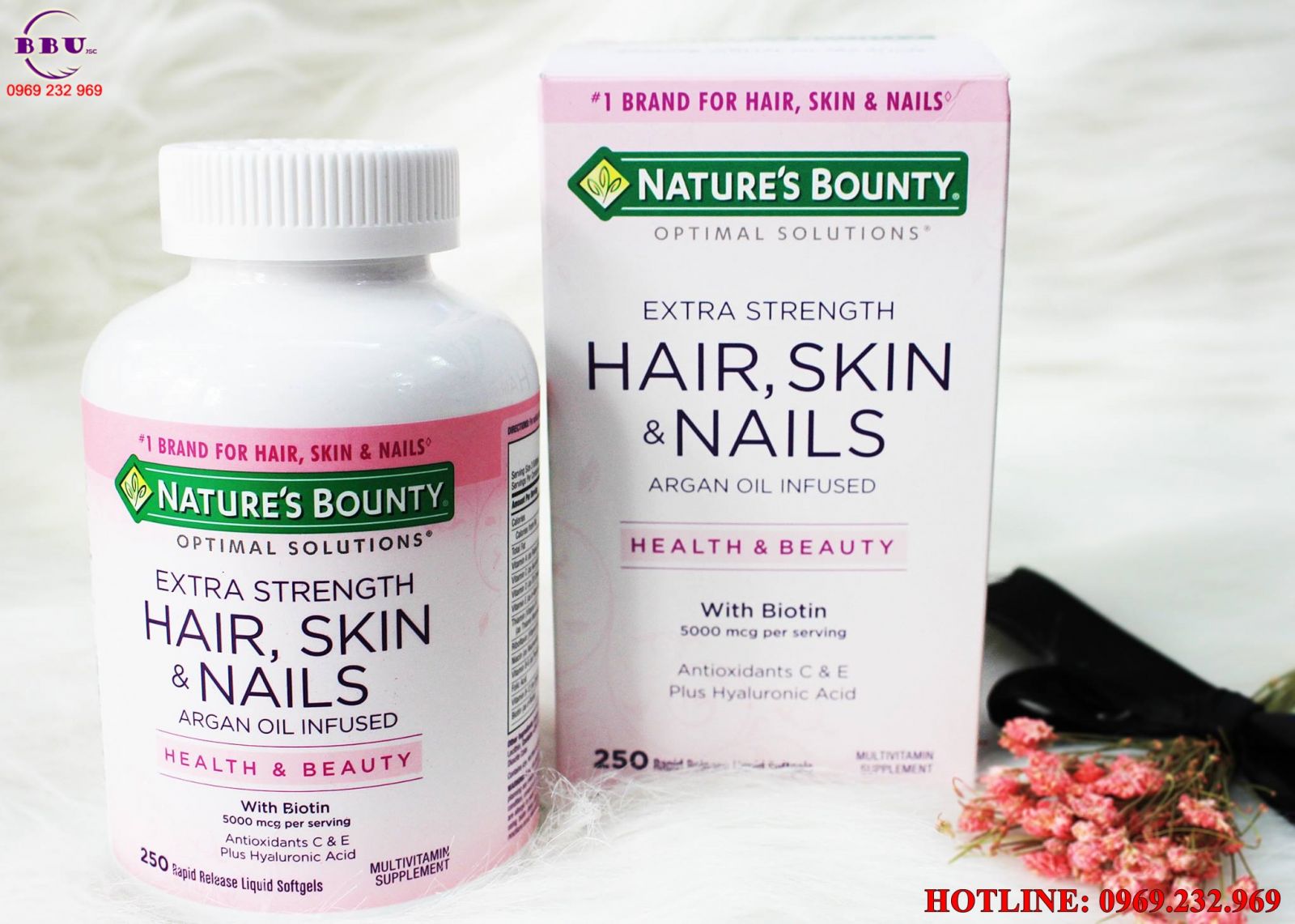 Viên Uống Nature Bounty Hair Skin & Nails