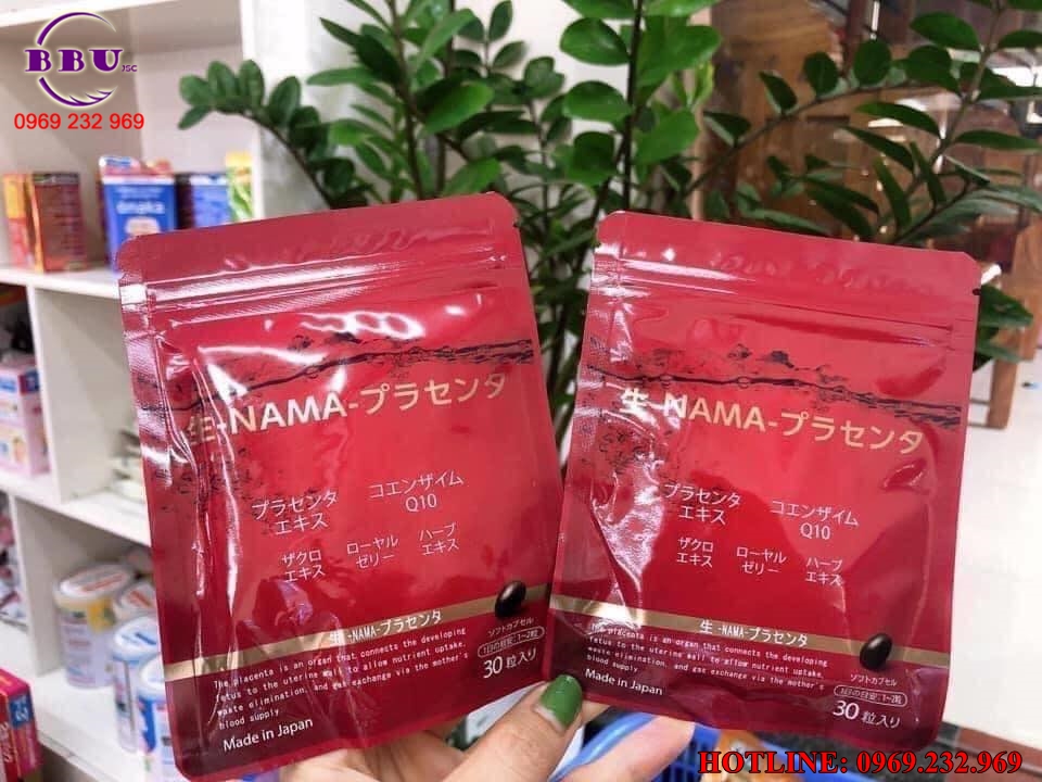 Viên uống nhau thai cừu Nama Placenta Nhật Bản