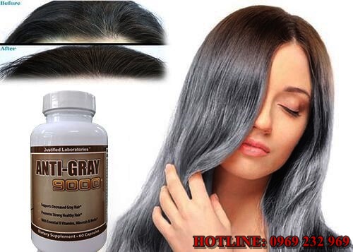 Về sản phẩm viên uống trị bạc tóc Anti Gray Hair 9000 của Mỹ 