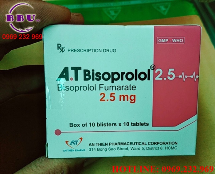 Cung cấp Thuốc Bisoprolol 2,5mg