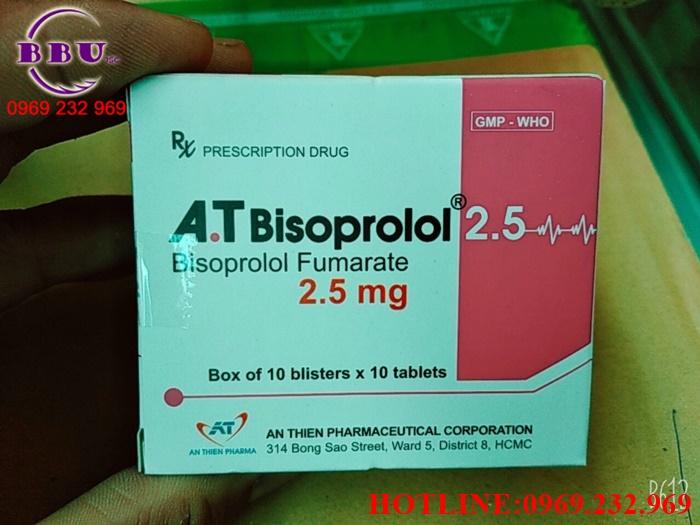 Đại lý phân phối Thuốc Bisoprolol 2,5mg