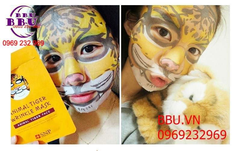 Review Mặt Nạ SNP Animal Tiger Wrinkle Mask