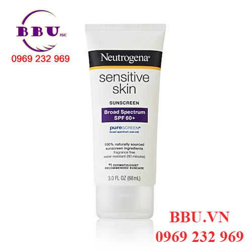 Thành phần Kem chống nắng Neutrogena Sensitive Skin SPF60