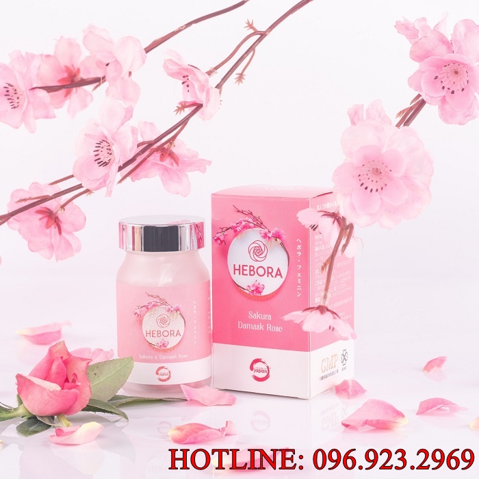 Viên uống tạo mùi thơm cơ thể Hebora Sakura Damask Rose