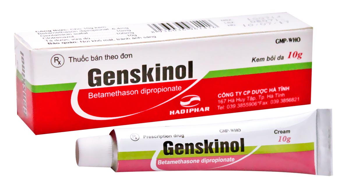 Công dụng của thuốc trị bệnh chàm genskinol