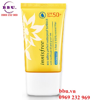 Công dụng kem chống nắng Innisfree Eco Safety Perfect Waterproof Sunblock SPF 50PA