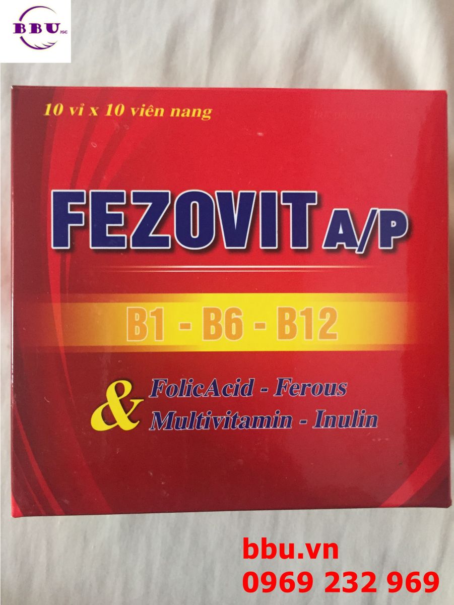 Fezovit bổ sung sắt, acid folic và các vitamin nhóm B hiệu quả nhất