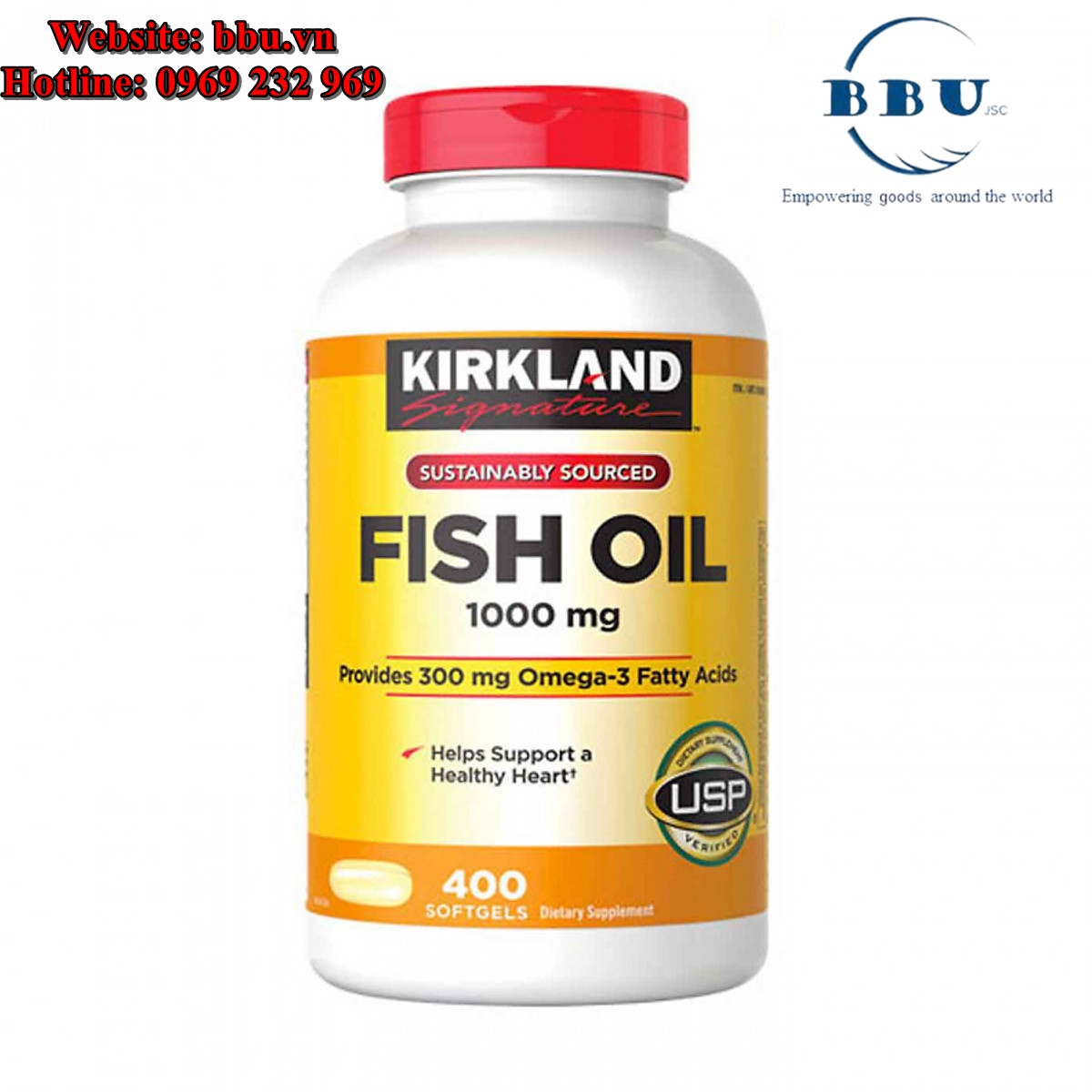 Giá sỉ viên uống Fish Oil Dầu Cá Kirkland