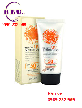 Review Kem chống nắng 3W Clinic Intensive Uv Sunblock Cream 70ml