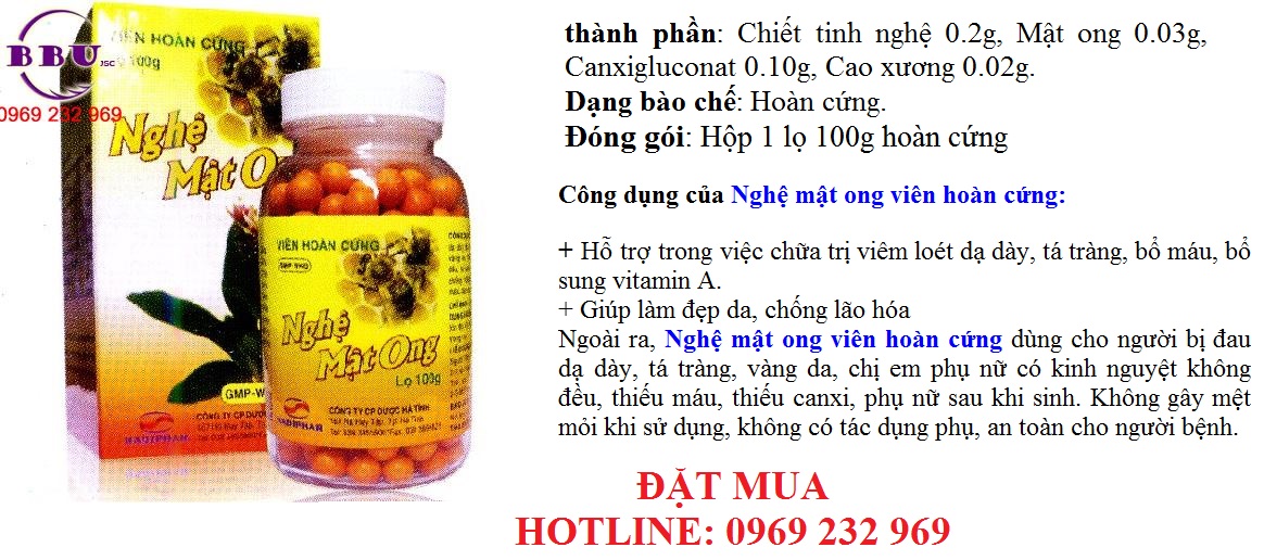 Mua bán nghệ mật ong viên hoàn cứng tại Sài Gòn.