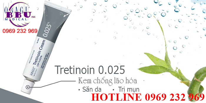 Phân phối sỉ Kem điều trị mụn lão hoá da Tretinoin 0.025%