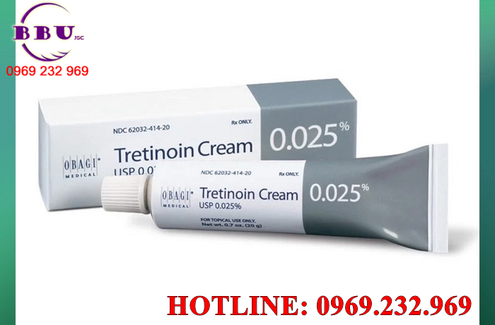Phân phối sỉ Kem điều trị mụn, lão hoá da Tretinoin 0.025% chính hãng