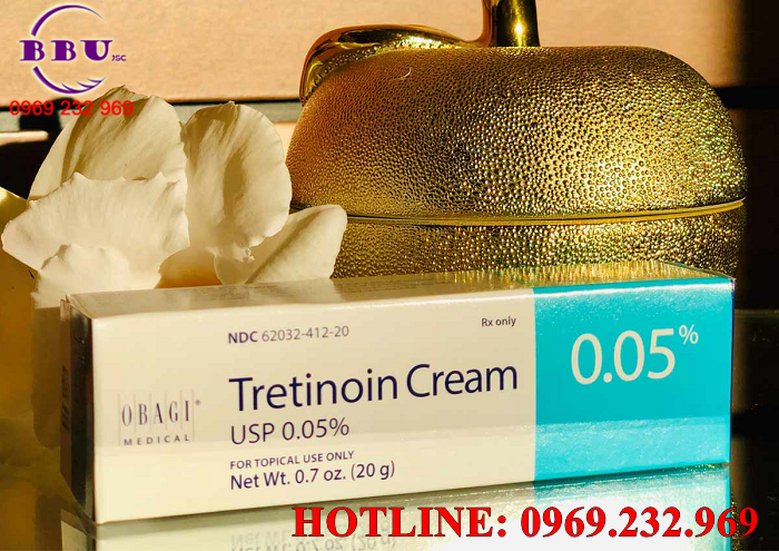 Phân phối sỉ Kem điều trị mụn, nám lão hoá da Tretinoin 0.05% chính hãng