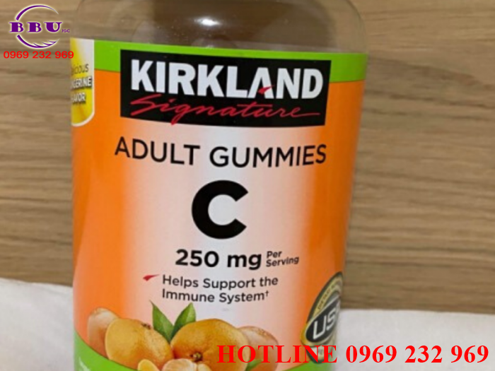 Phân phối sỉ Kẹo dẻo bổ sung vitamin C Kirkland Adult Gummies C