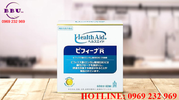 Phân phối sỉ Men vi sinh Health Aid Bifina R Nhật Bản 20 gói