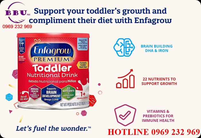 Phân phối sỉ Sữa Bột Enfagrow Premium Toddler Nutritional Drink 