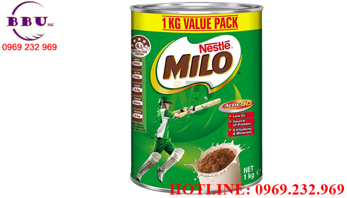 Phân phối sỉ Sữa Milo Úc hộp 1kg