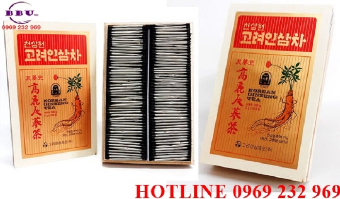 Phân phối sỉ Trà hồng sâm Hàn Quốc Korea Ginseng Tea chính hãng