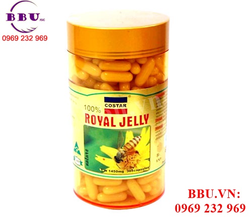 Sữa ong chúa Costar Royal Jelly 1450mg 100 viên của Úc
